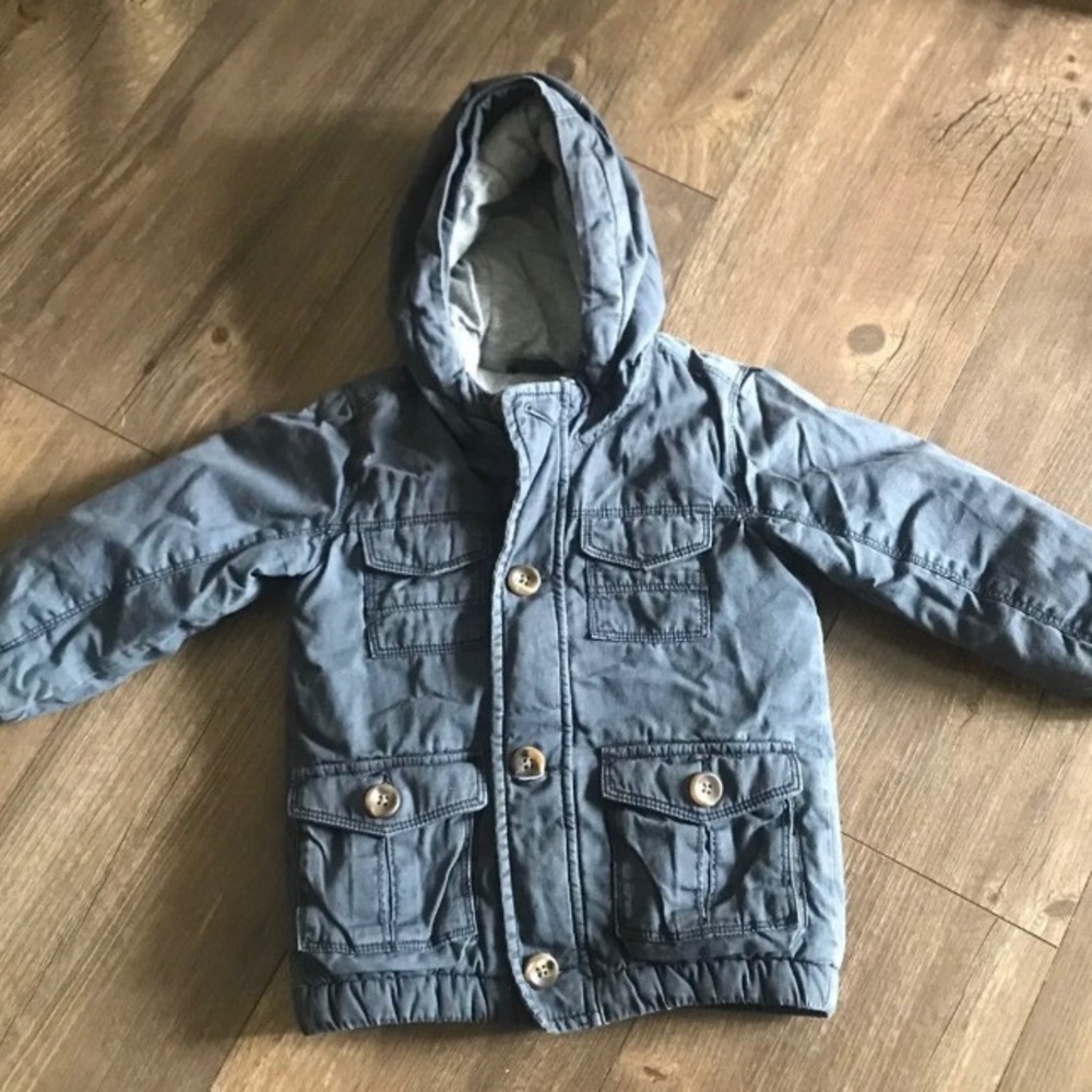 3t boys grayish utility coat